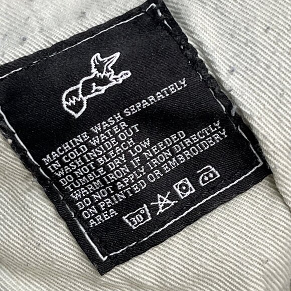 Akoo Jeans Men 36 No Rivals Distressed Patches Paint Splatter Hip Hop Streetwear - Picture 12 of 14